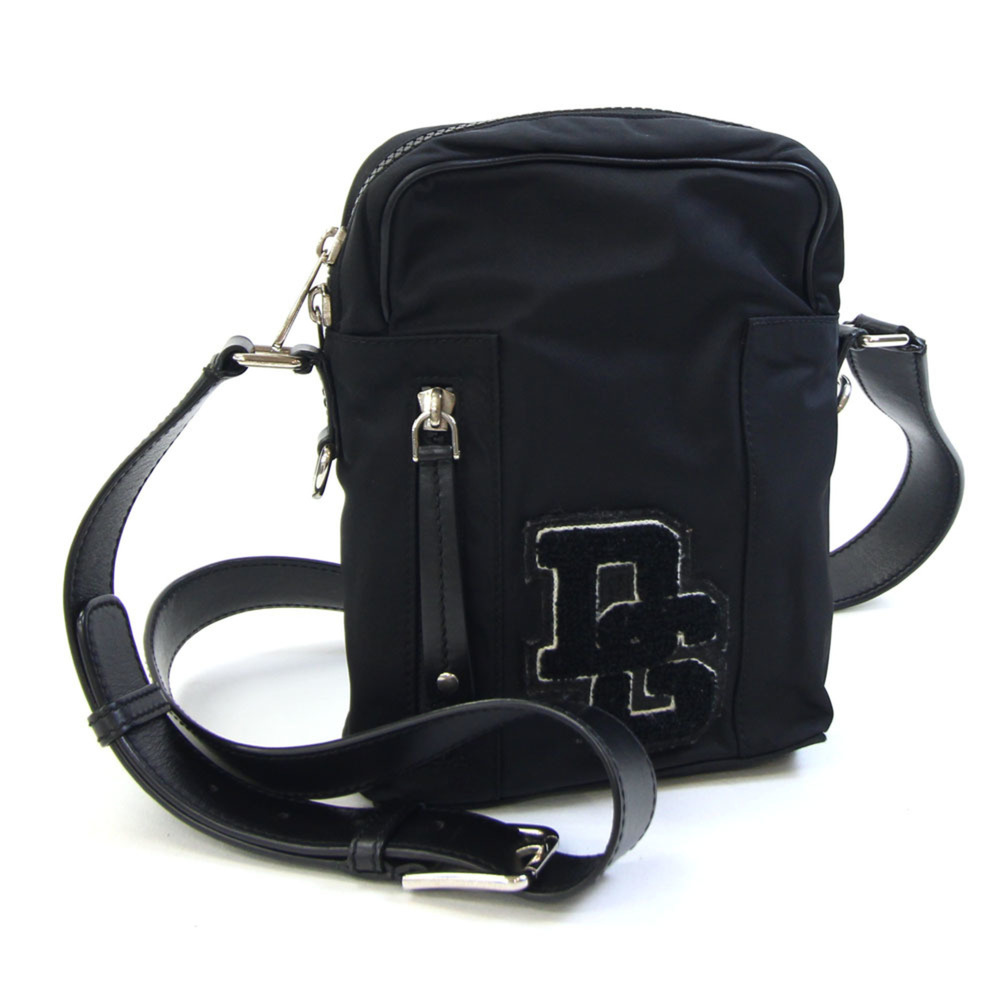 Dolce & Gabbana Shoulder Bag BM1513 Black Nylon Leather Crossbody D&G Men's D...
